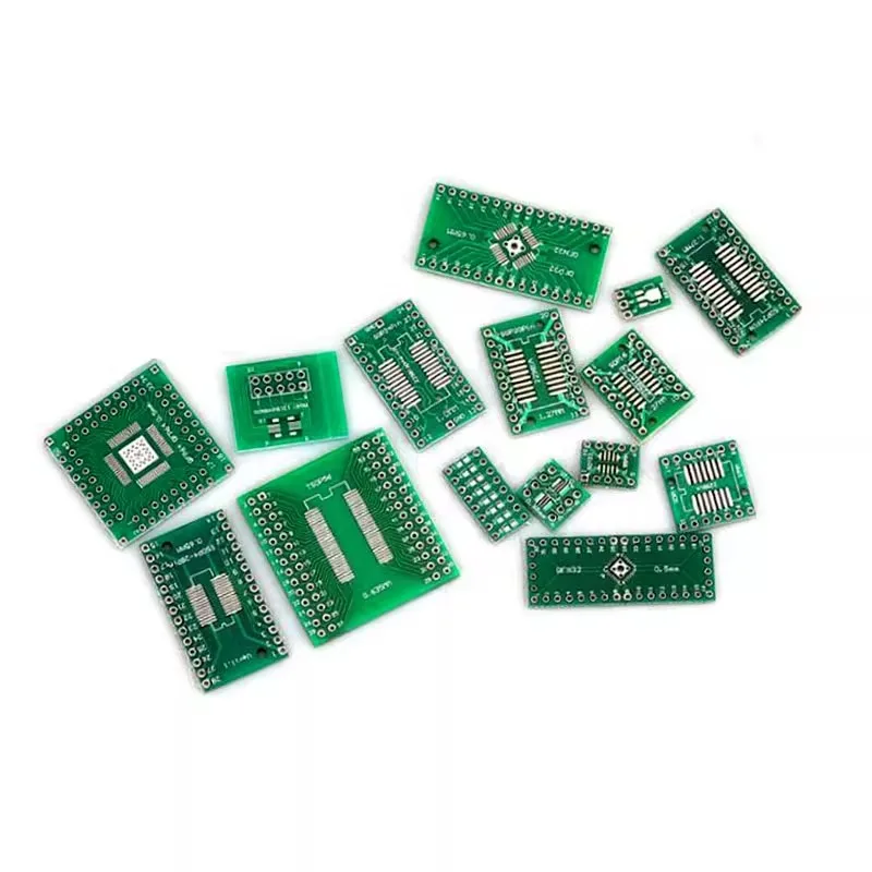 10PCS SOP Adapter SOP8 SOP10 SOP16 SOP28 TQFP QFN56/64 IC Test Board PCB Board