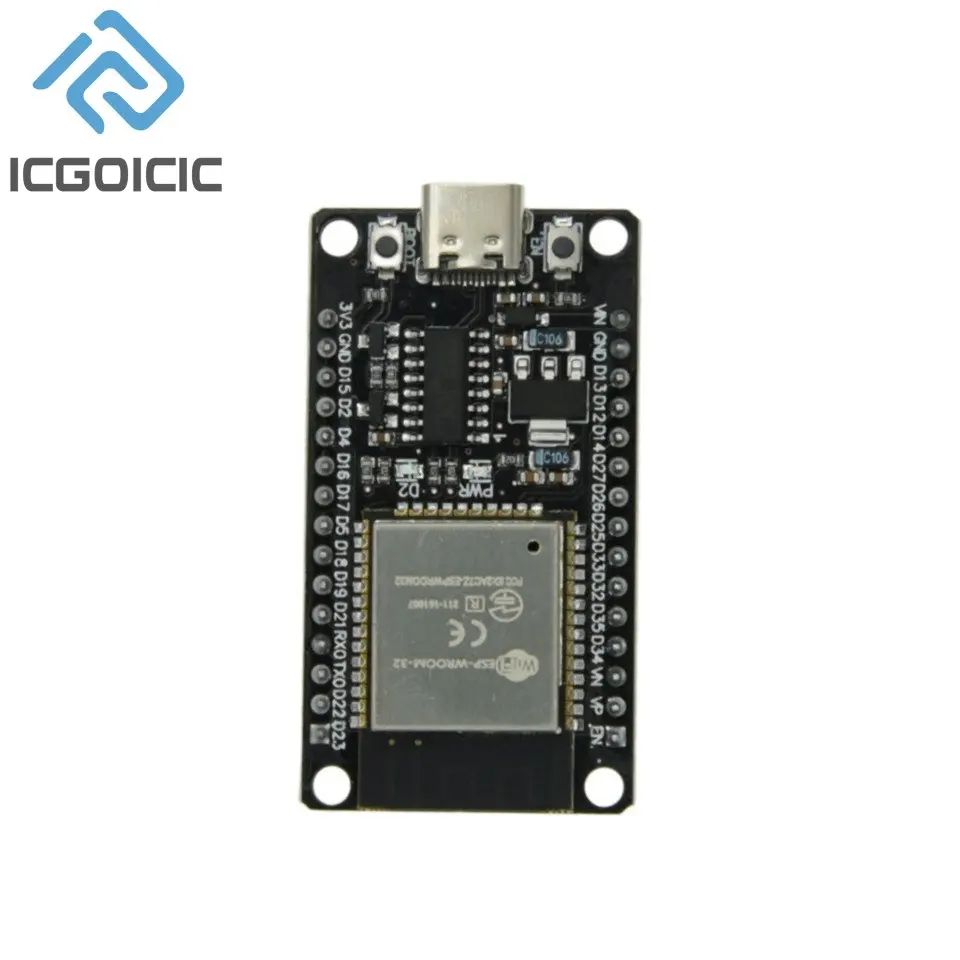 ESP32 TYPE-C USB CH340C CP2102 WiFi + Bluetooth Ultra-Faible Puissance touristes Core ESP32-DevKitC-32 ESP-WROOM-32 6 000 Conseil