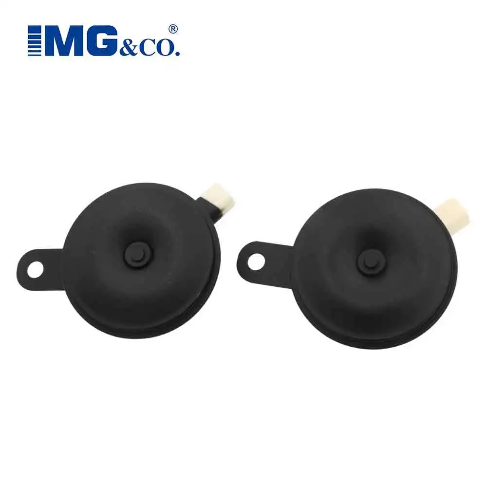 Universal Car Electric Horn Kit 12V 4A 110dB Waterproof Round Tweeter Tweeter For Japanese, American, German Packaging: 2pcs