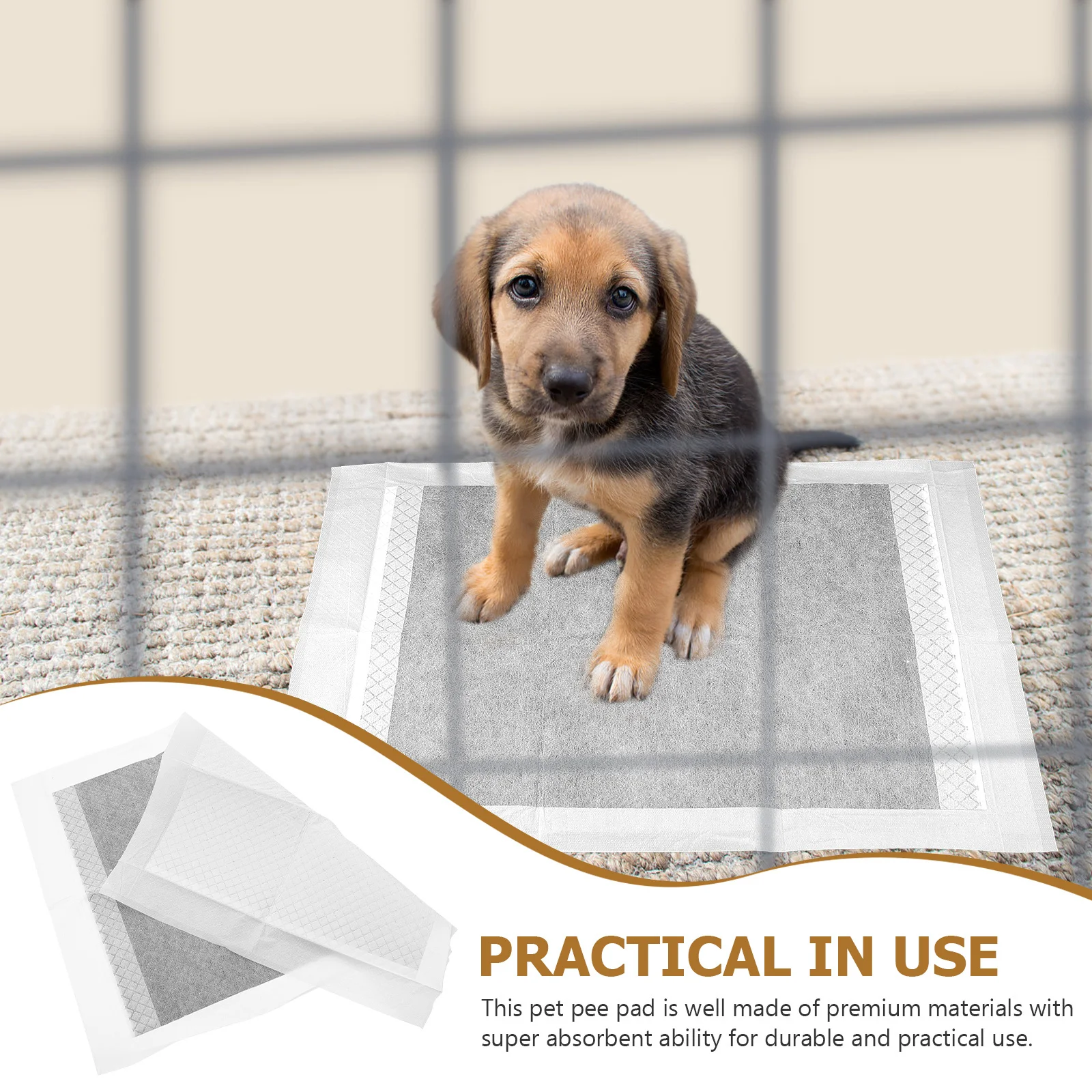 

100pcs Pet Urine For Dogs Absorbent Leak-Proof Puppy Training Pads Disposable Dog Pee Pads For Home Travel Hotel