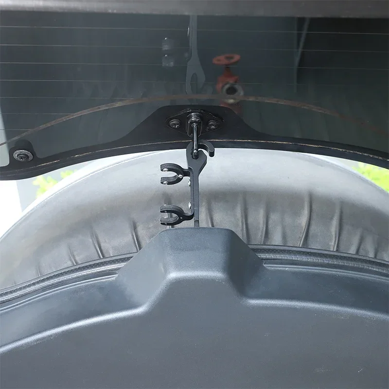 For Toyota FJ Cruiser 2007-2021 Carbon Steel Black Car Tail Door Glass Seamless Stand Car Exterior Protection Accessories 1pcs