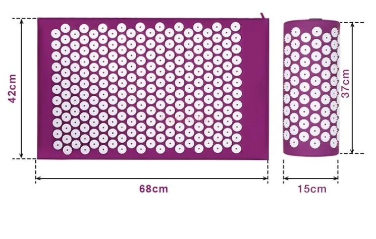 Mata do jogi Masaż akupunkturowy poprzez poduszkę do igłowania pleców z podkładką do akupunktury i moxiterapii