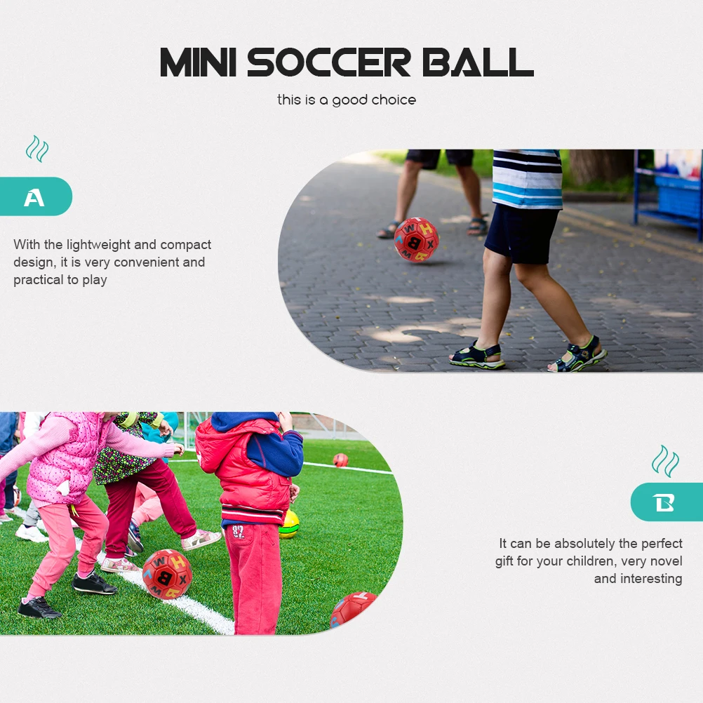 

3 Pcs Inflatable Small Football Soccer Training Cones Balls Outdoor Toys for Toddlers Kid Kids Sports Childs
