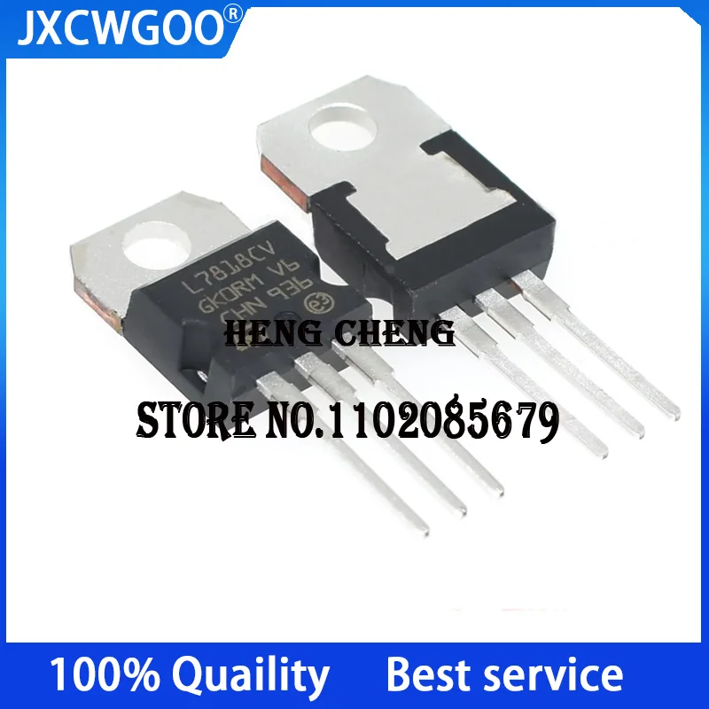 10PCS 100%New Original  L7818CV-DG L7818CV TO-220  Linear voltage regulator (LDO)