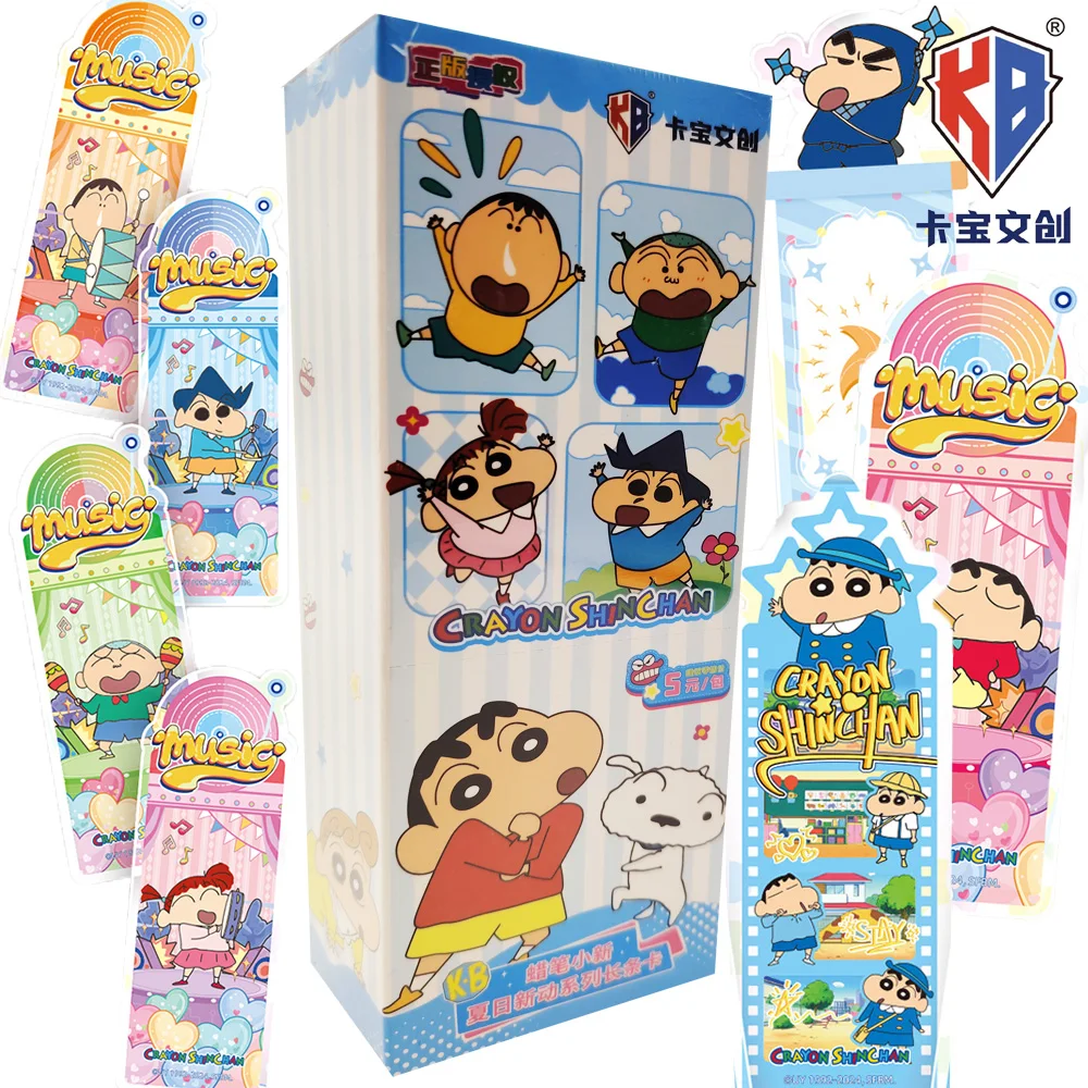 

KABAO Genuine Crayon Shin-chan Collection Cards Summer Fun Joyful Anime Creative Polaroid Long Strip Cards Children Hobby Gift
