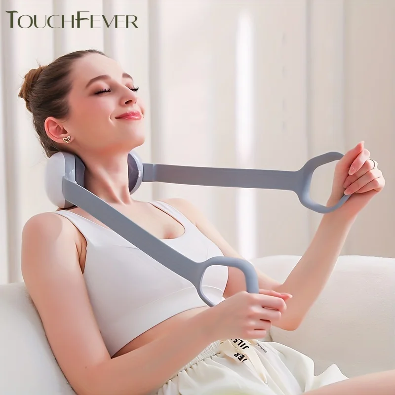 

Cordless Neck Shoulder Massager with Soothing Heat Shiatsu Back Massager Pillow for Neck Traps Back Gifts for Men Women