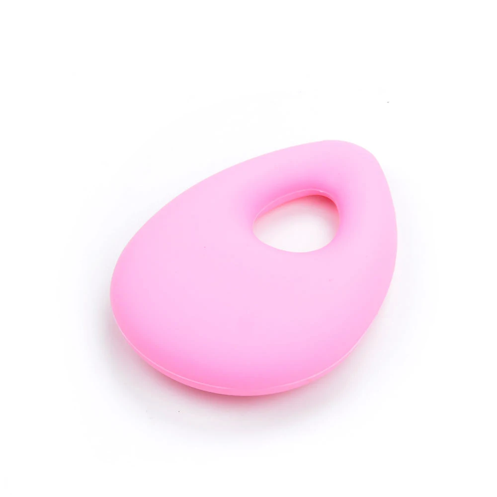 Romantic Angle Tear Pendant Silicone Teething Necklace 1pc Teether Beads For Baby Nurse Gifts For Mom Custom Jewelry