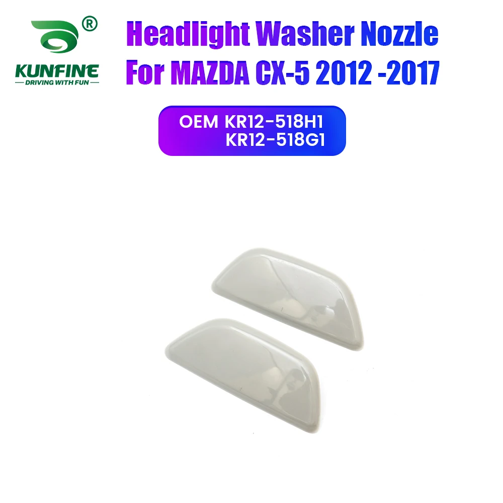 Image of Auto Scheinwerfer Front Stoßstange Waschanlage Spray Düse Jet Scheinwerfer Pumpe Abdeckung Für MAZDA CX-5 2012-2017 KR12-518H1 KR12-518G1