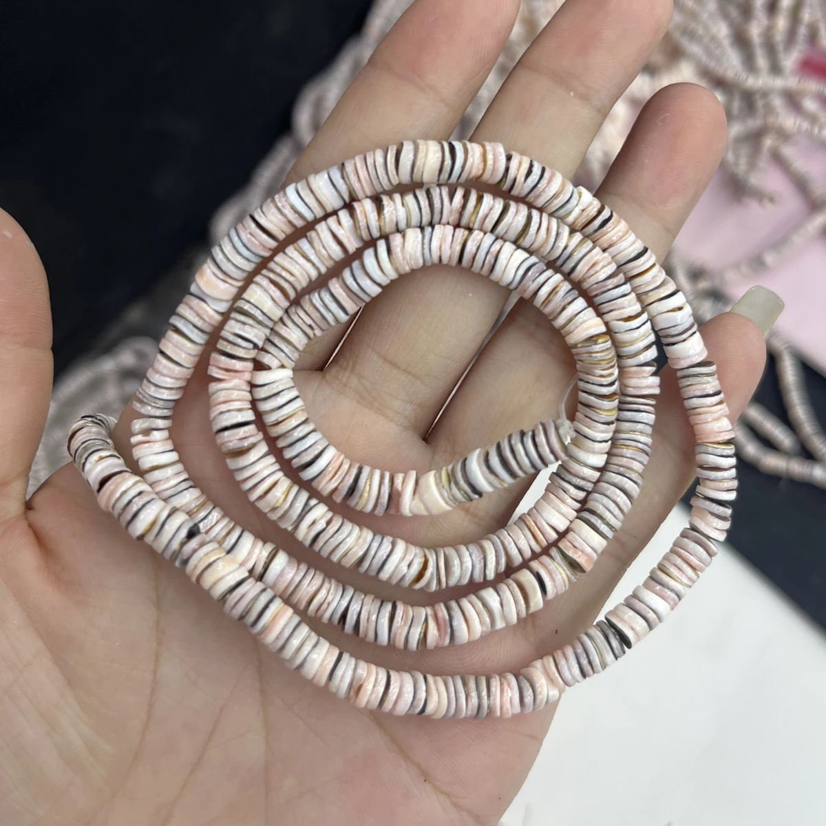 

6mm Shell Colored Spacer Beads Bead Natural Freshwater Exquisite Jewelry Making DIY Necklace Bracelet Earrings Accessory Wedding