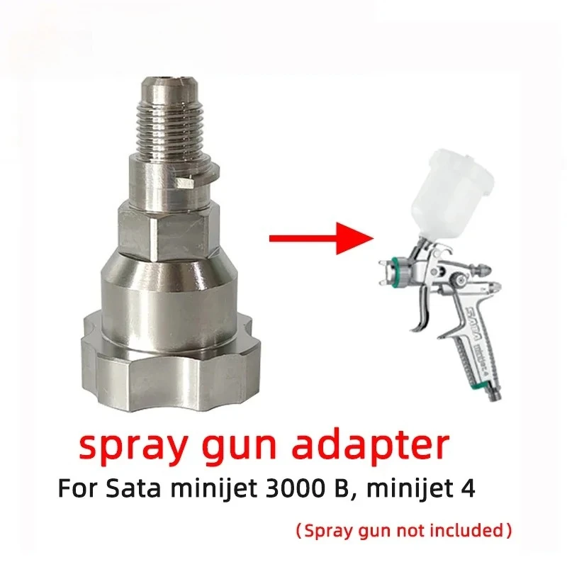

Spray gun adapter for SATA spray gun mini jet 4 / 3000B adapter car paint gun Cup 10 mm * 1.0mm for disposable measuring cup
