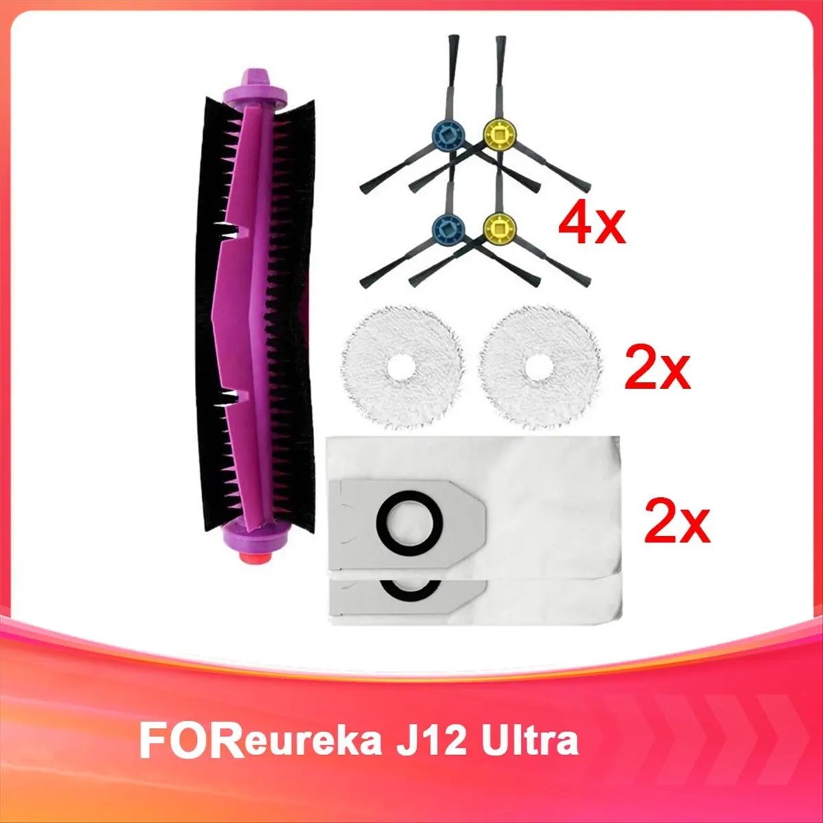 BRILLIANT For J12 Ultra Replacement Consumables Sweeper Consumables,1 Set