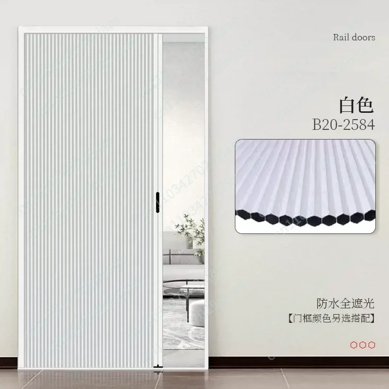 

Honeycomb folding door staircase invisible partition door full shading living room honeycomb door no track