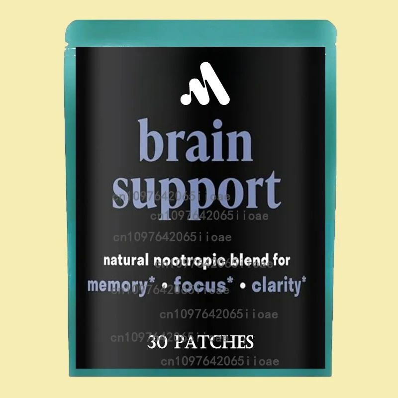 

Транспьютерные пластыри для поддержки мозга, концентрированные пластыри из корня Ашвавандаха, гинкго билоба, монерии, эмии и поддерживают фокус, 30 пластырей