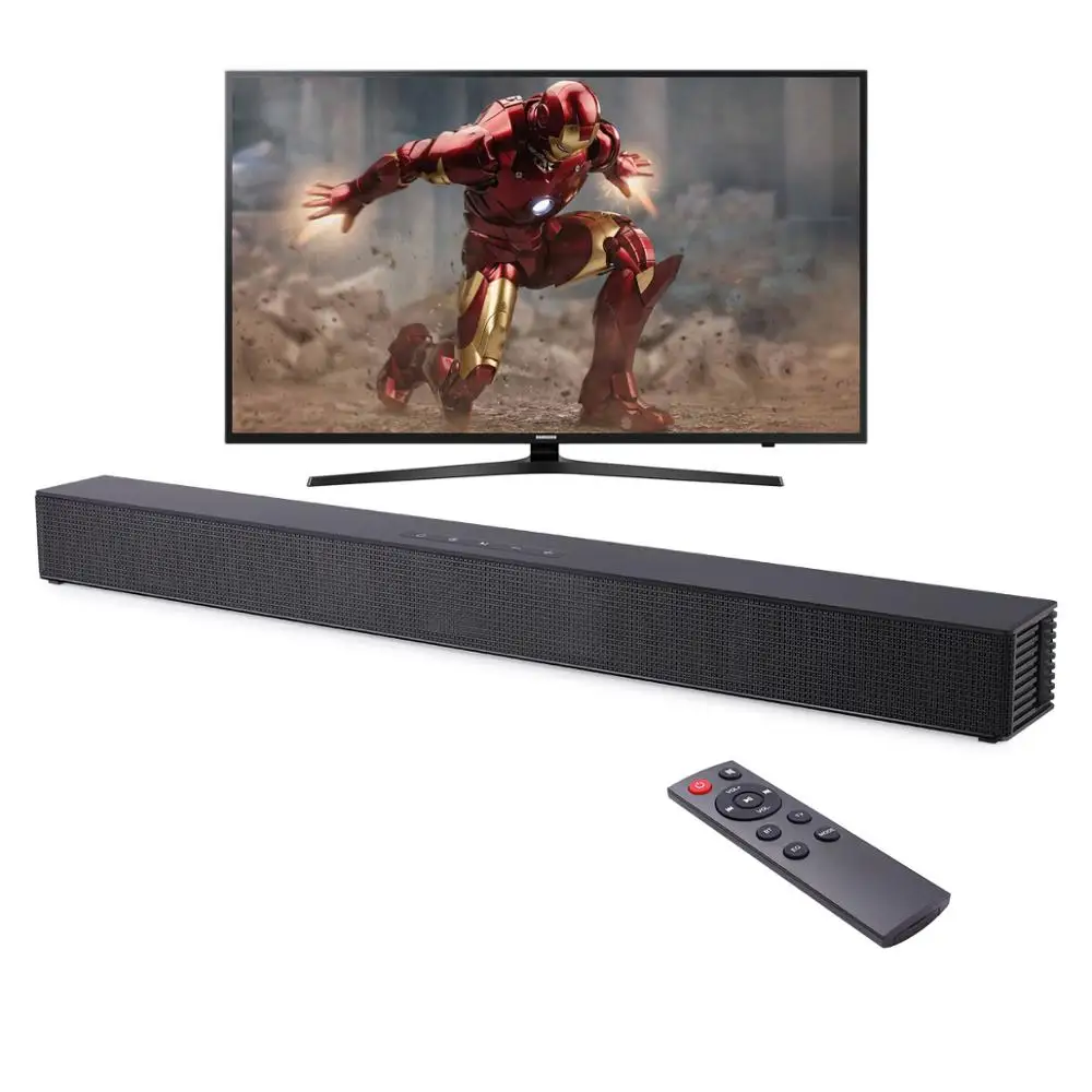 New Wall-mounted TV Soundbar Home Theater 40W Wireless Speaker Support Optical Coaxial HDMI-compatible AUX With Subwoofer For