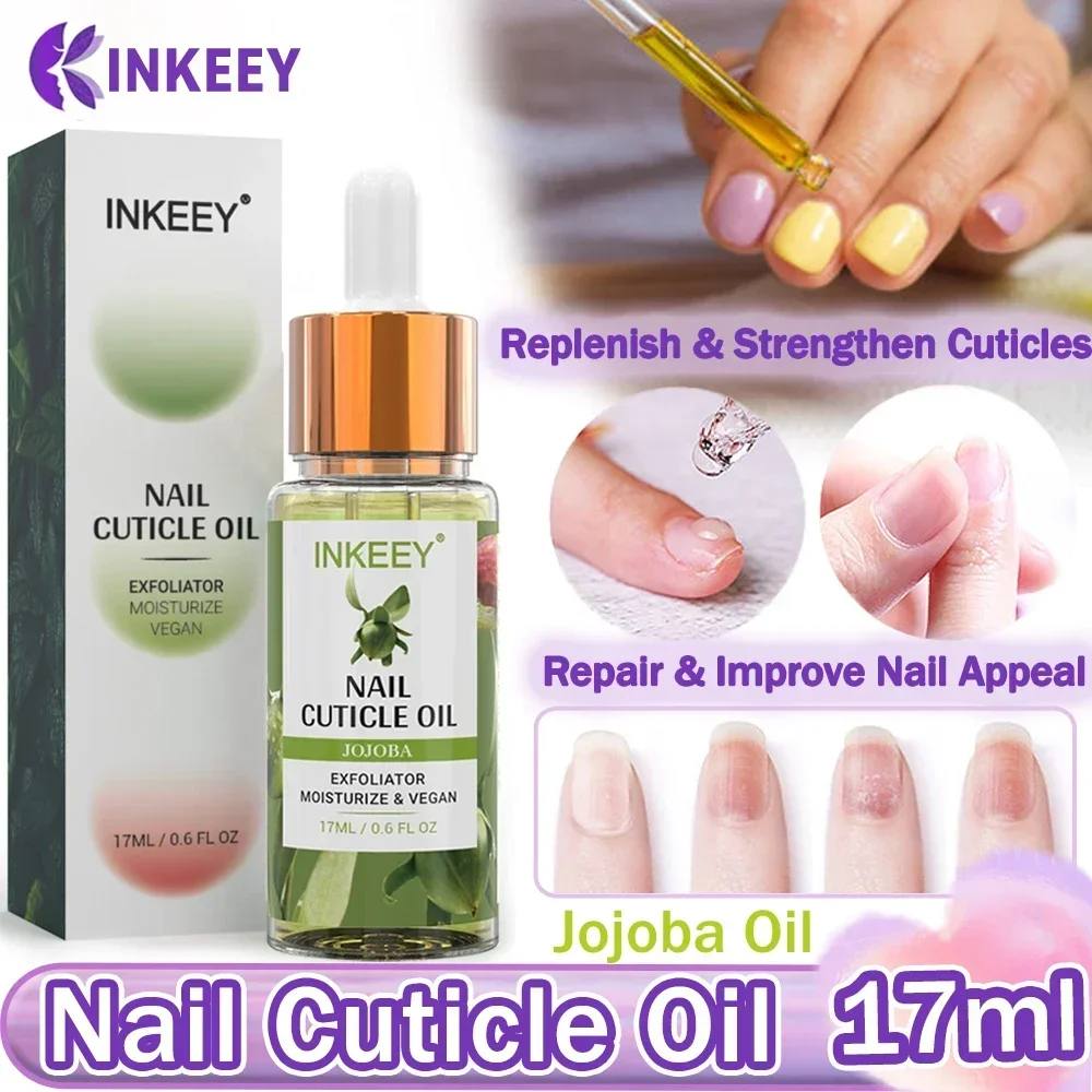 Aceite de Jojoba para reparación de cutículas, aceite para uñas dañadas, tratamiento para el cuidado de las uñas, aceite para fortalecer la cutícula