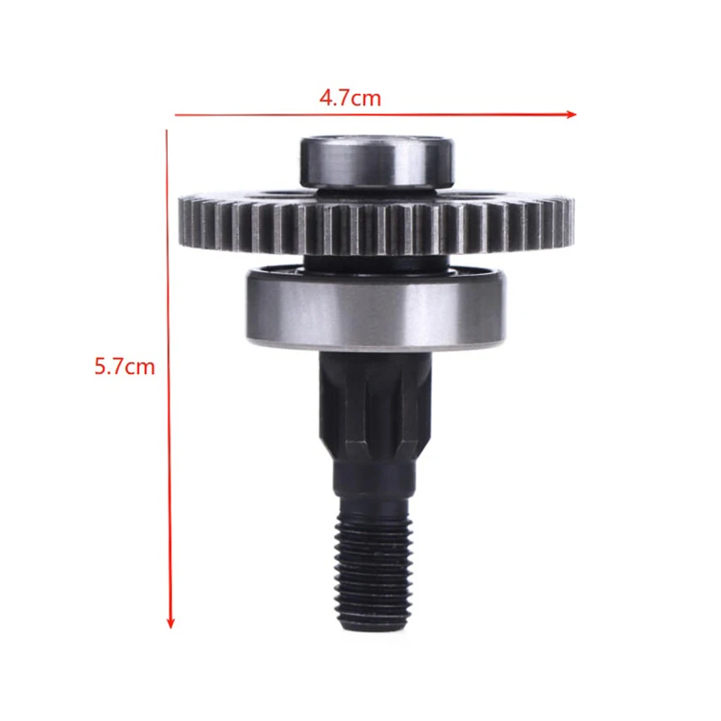 Hot 2Pcs Gear Parts For Lawn Mowers 47 Groove Lawn Mower Gears Incl Shaft Incl Pinion Set