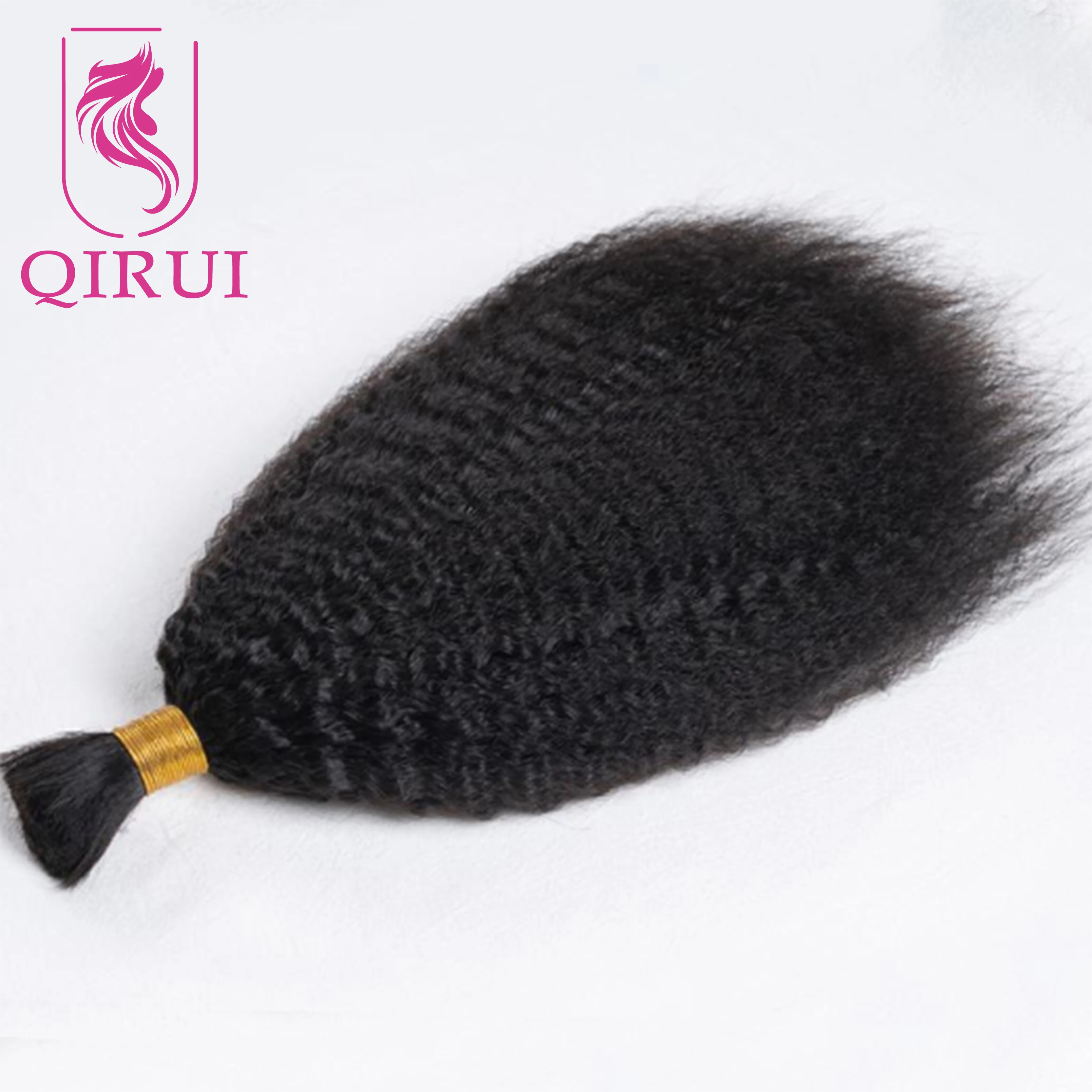 

Bulk Human Hair Kinky Straight For Braiding Brazilian Double Drawn Boho Braids Yaki Straight Bulk Human Hair Bundles No Weft