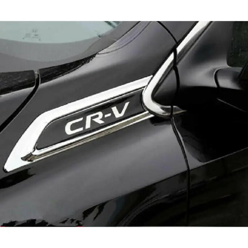 2pcs Car Side Body Molding Trim Cover Emblems for Honda CRV CR-V 2017-2019 Auto External Set Accessories Auto Decorative Sign