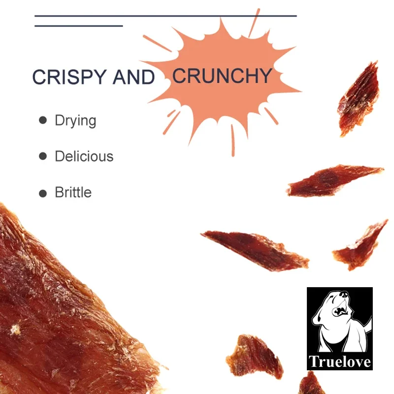 Truelove Pet Duck Jerky for Dogs, Ideal for Dog Training and Teeth Cleaning, Made From Pure Duck Meat Slices, TLF1003