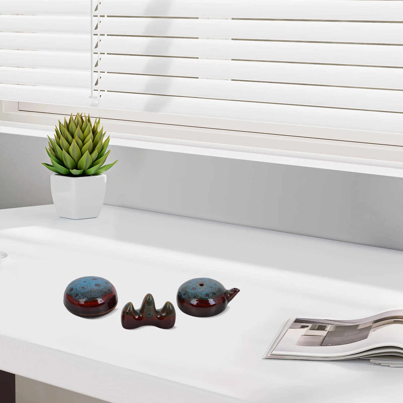 

Calligraphy Kit Chinese Brush Stand Set Rest Holder Kits Japanese Holders for Beginners Pens