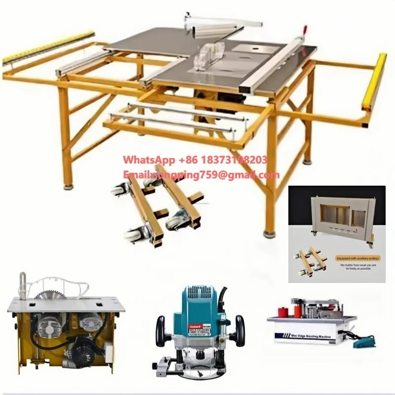 

High-Accuracy 220V Motor Panel Saw Multifunctional Carpenter Tools Set for Cutting Wood New and Used Horizontal Style