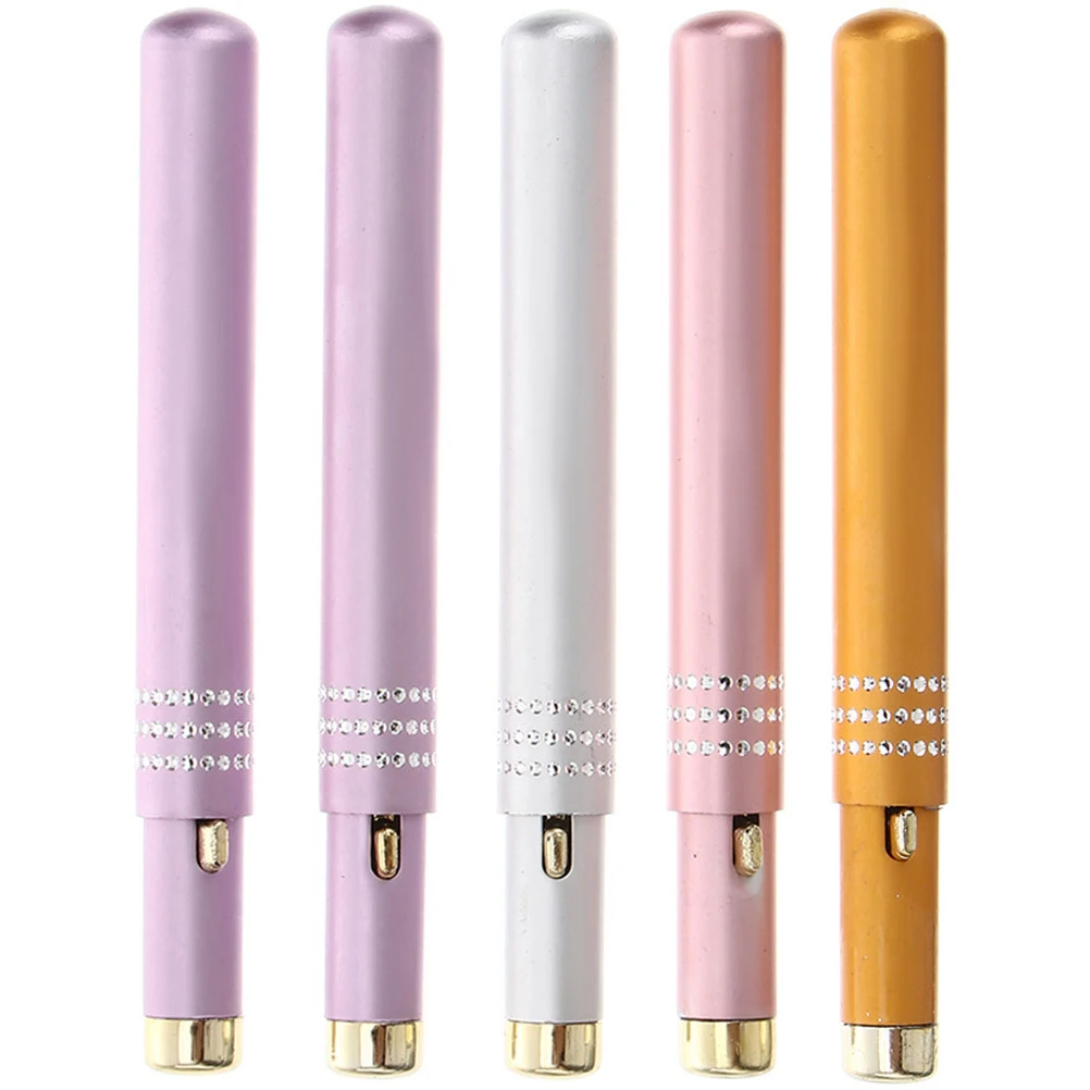 

5pcs Retractable Lip Aluminum Alloy Makeup Tool for Lipstick Concealer Applicator Travel Brush with Cap for Lip
