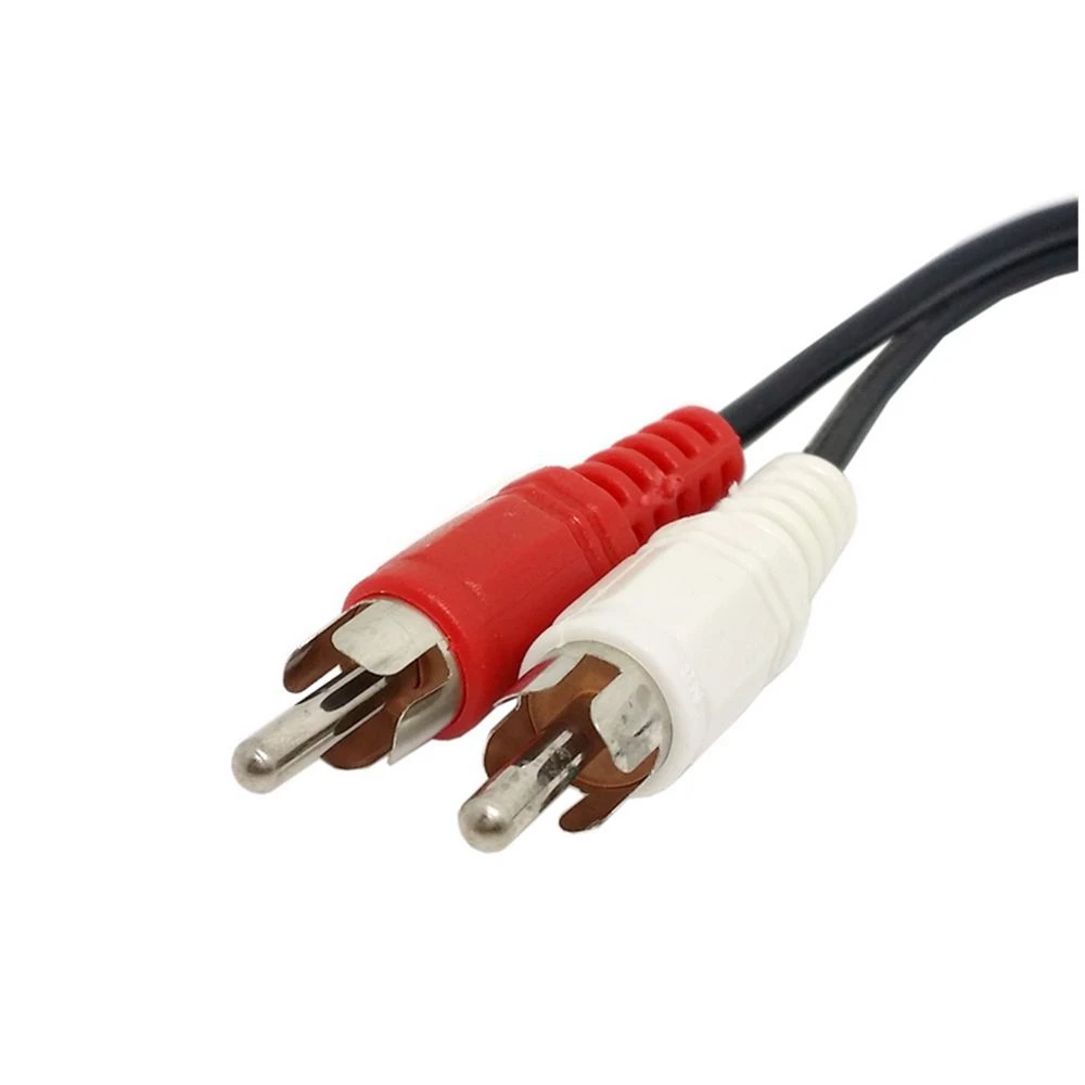 Universal RCA cabo de áudio estéreo, fêmea para 2RCA macho Jack, 3.5mm AUX Y adaptador para DVD amplificador