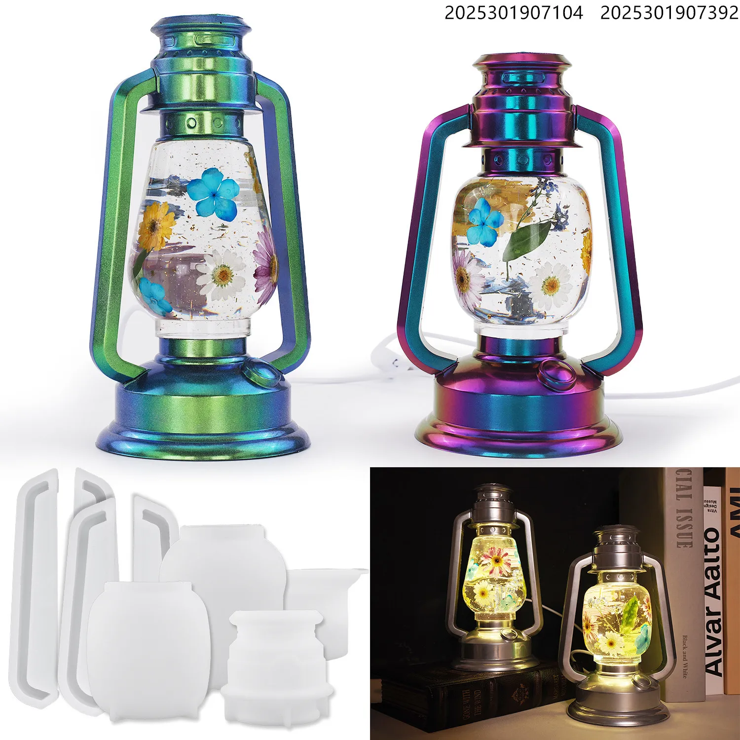 DIY الايبوكسي الراتنج مصباح العفن التخييم ليلة ضوء السرير ديكور الحرفية كيت #2