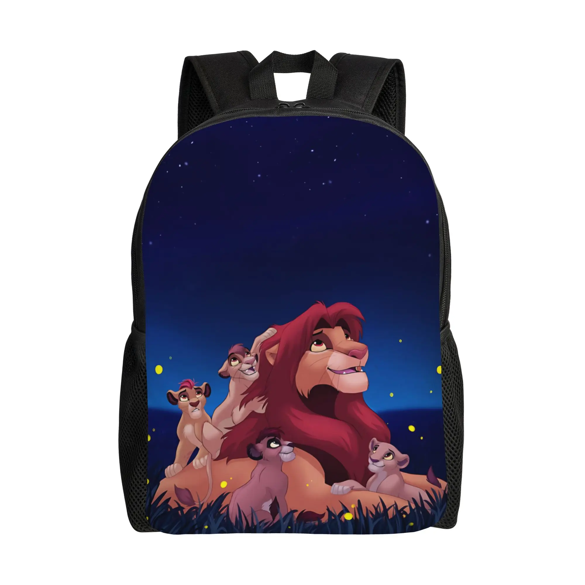Mochila de gran capacidad para viaje, mochila de gran capacidad con dibujos animados de Disney, El Rey León, Vintage, 1 unidad