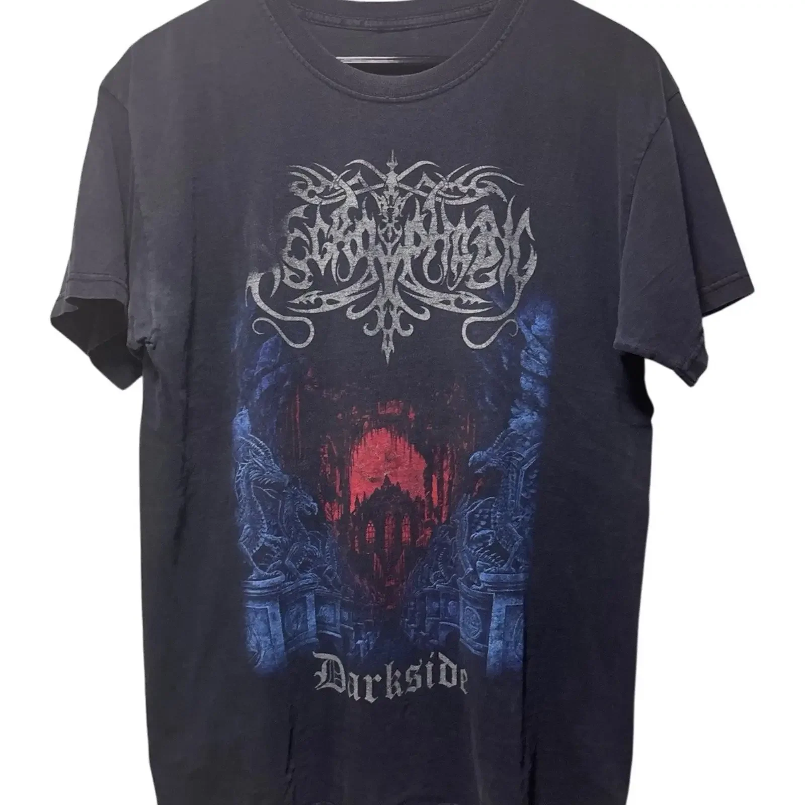 Vintage 2000s Necrophobic Darkside Tour Merch Adult Size Large Metal Band Gothic vintage Washed homme Top For Everyday Wear
