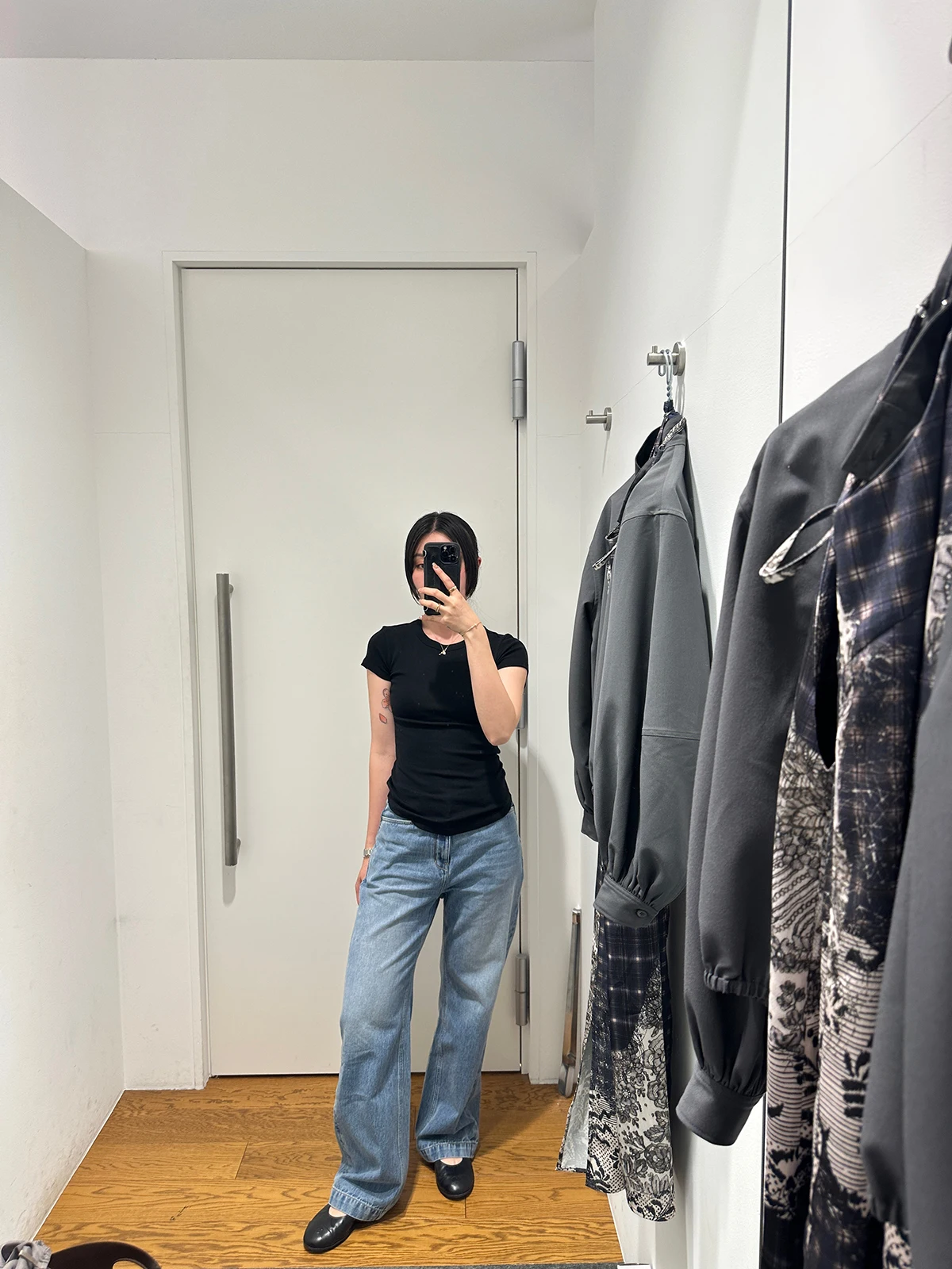 

l Premium Hane Cotton Straight Leg Jeans Faion Sensation Slimming Effect Long Pants Women's Premium Quali Denim