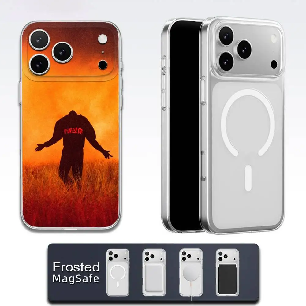 حافظة هاتف K-Kanye West Bully لهاتف iPhone 17,16,15,14,13,12,11,Pro,Max,Plus,E,Air,Mini Magsafe شفافة بلوري