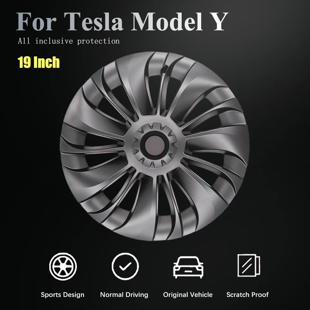 19-inch full-edge symmetrical wheel hub cap for tesla model Y wheel cover with good material