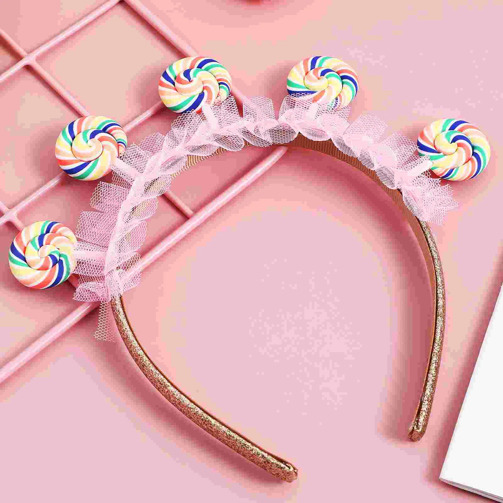 Lollipop Headband Children for Women Plastic Creative Hair Hoops Kids Clothes Candy Funny Clothing Party