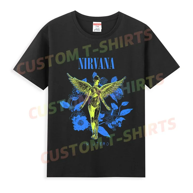 

Men T Shirt Casual in Utero Flowers T-shirt Graphic Oversized Narvana Breathable Comfortable Streetwear S-3XL Cool Tee