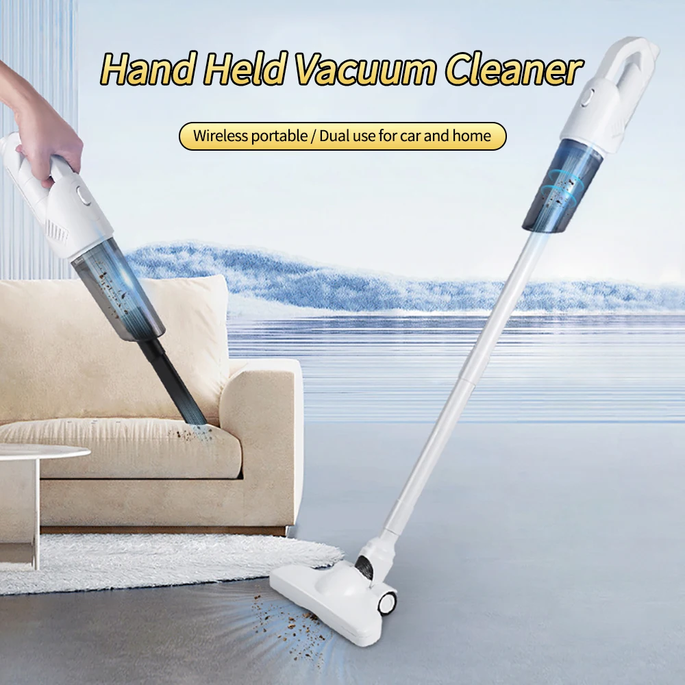 Portable 2000mAh Wireless Vacuum Cleaner 20000Pa Handheld Cleaning Machine Car Vacuum Cleaner Home Pet Cleaning Machine Supplies