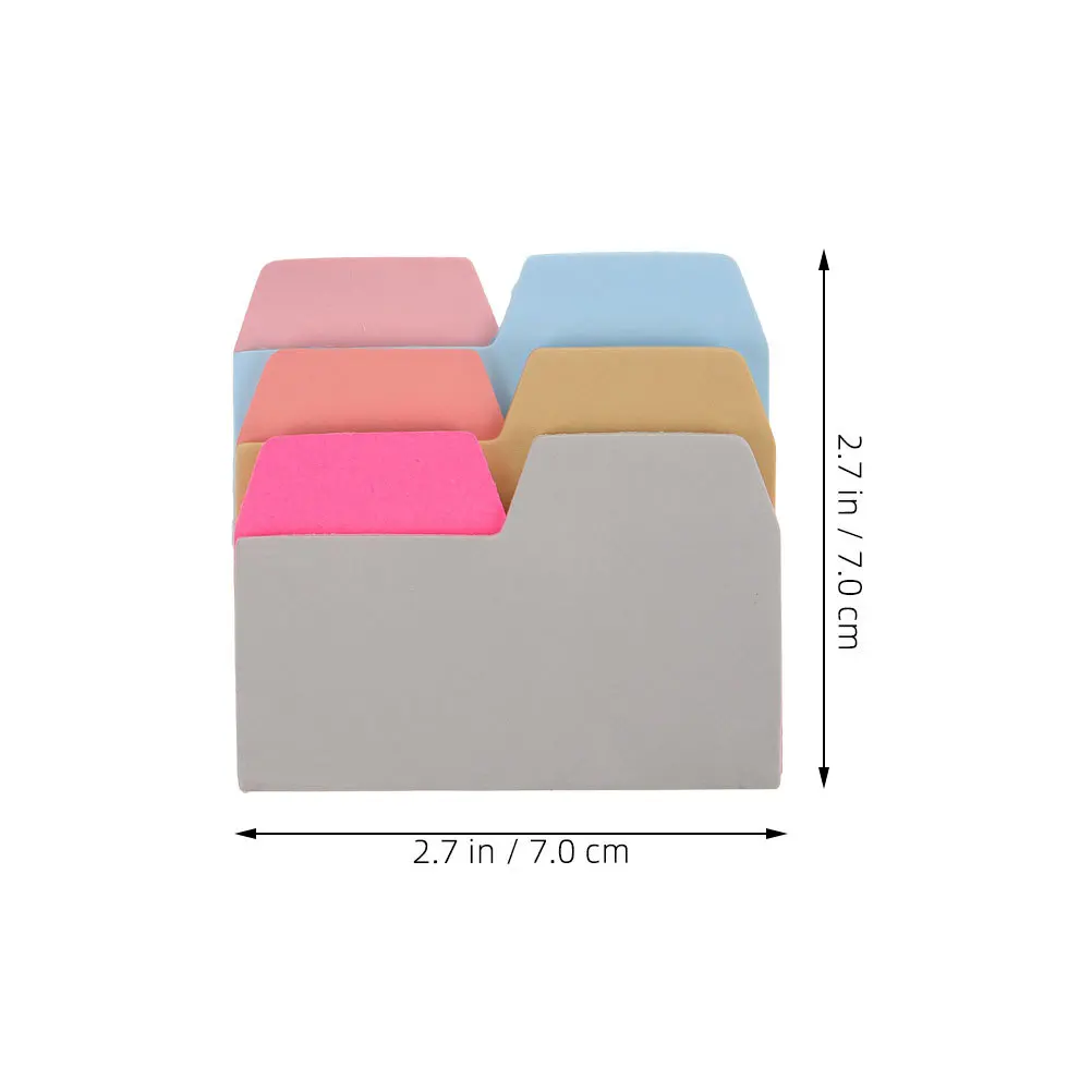 2 قطعة علامات التبويب لزجة 6 ألوان الكتب التوضيحية أجهزة الكمبيوتر المحمولة صفحة علامات الأعمال ملاحظة ملصق المنظم مقسم ملصقات #6