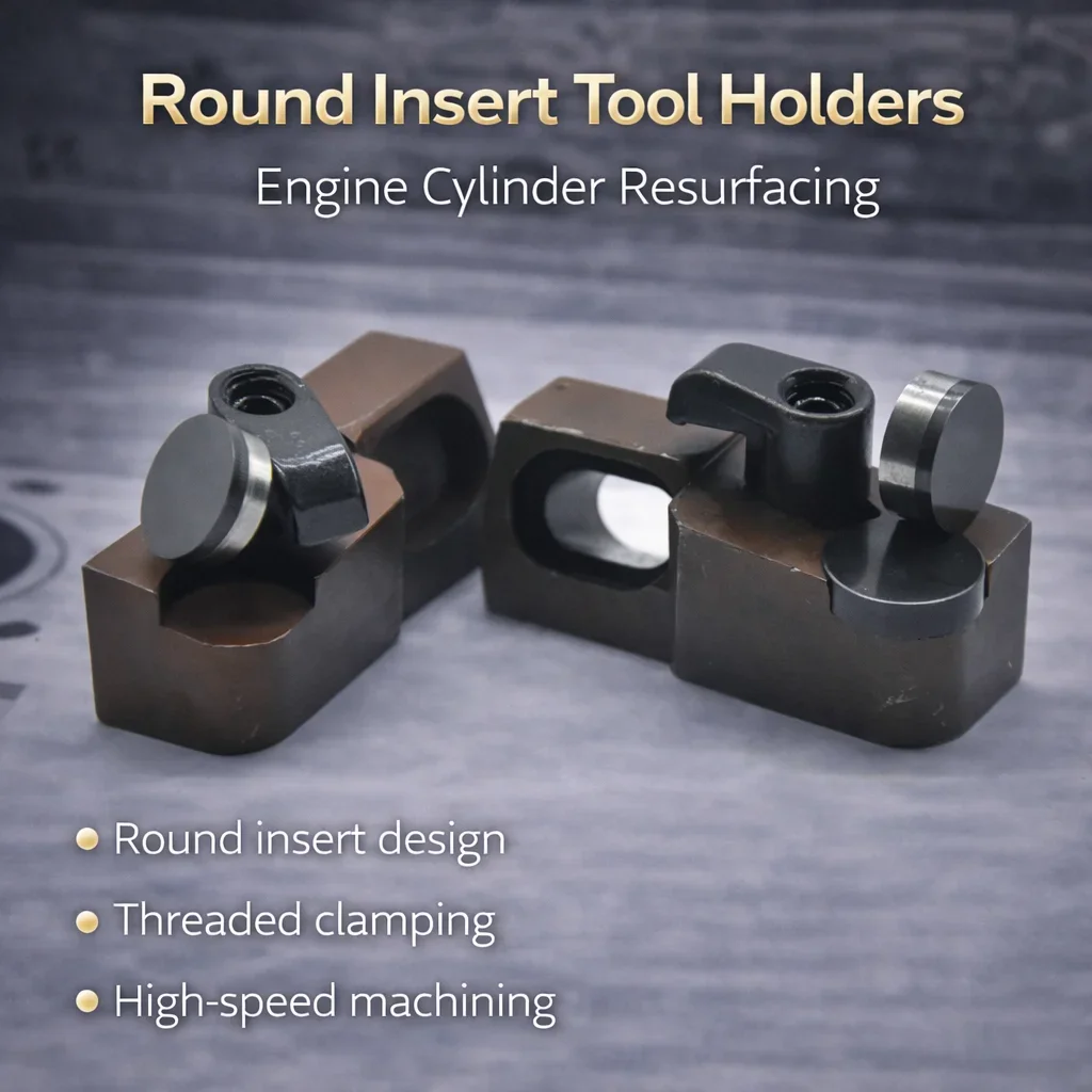 

Milling Cutter Plates with Round PCD CBN Inserts for Engine Block and Cylinder Head Reconditioning, CNC Lathe Turning Tools for