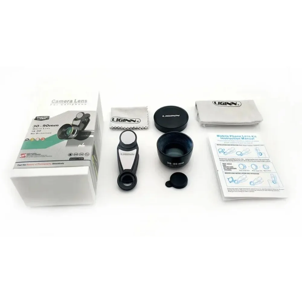 1pc Ultra Clear Mobile Phone Lens 5K 30-90mm Macro Telephoto Polarized Universal Shooting Tool for Smartphones Camera Lens Kit