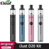 Original Eleaf iJust D20 Kit Built-in 1500mAh Battery 30W Vape 3ml Tank Cartridge Fit GTL Coil Electronic Cigarette Vaporizer