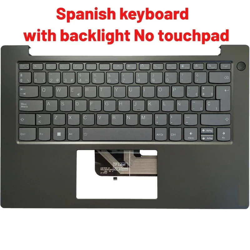 NEW US/Spanish laptop keyboard FOR Lenovo V14 G2-ITL G2-ALC G2-IJL palmrest upper cover