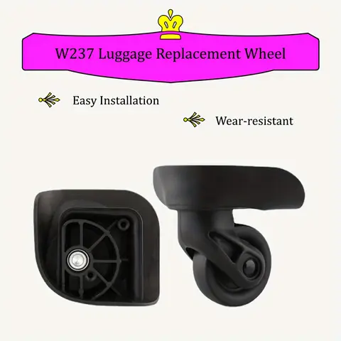 4PCS, W237 luggage compartment universal wheel pull rod box replacement accessories, detachable casters, silent universal wheels