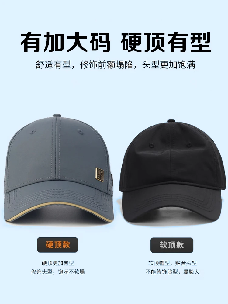 InInDtor quick drying breathable baseball cap for men in summer, thin shade and sun protection sun hat for outdoor truck drivers