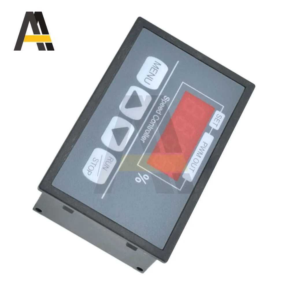 DC6-60V PWM وحدة تحكم في سرعة المحرك وحدة تحكم الطاقة مع شاشة ديجيتال LED بداية بطيئة/وقف سرعة دوارة الوقت قابل للتعديل