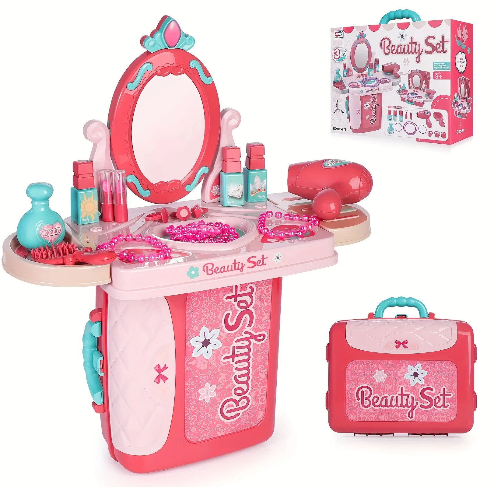 Conjunto de maquiagem infantil para meninas, maquiagem infantil, brinquedos para crianças de 3 anos, brinquedos infantis para meninas (não mancháveis)