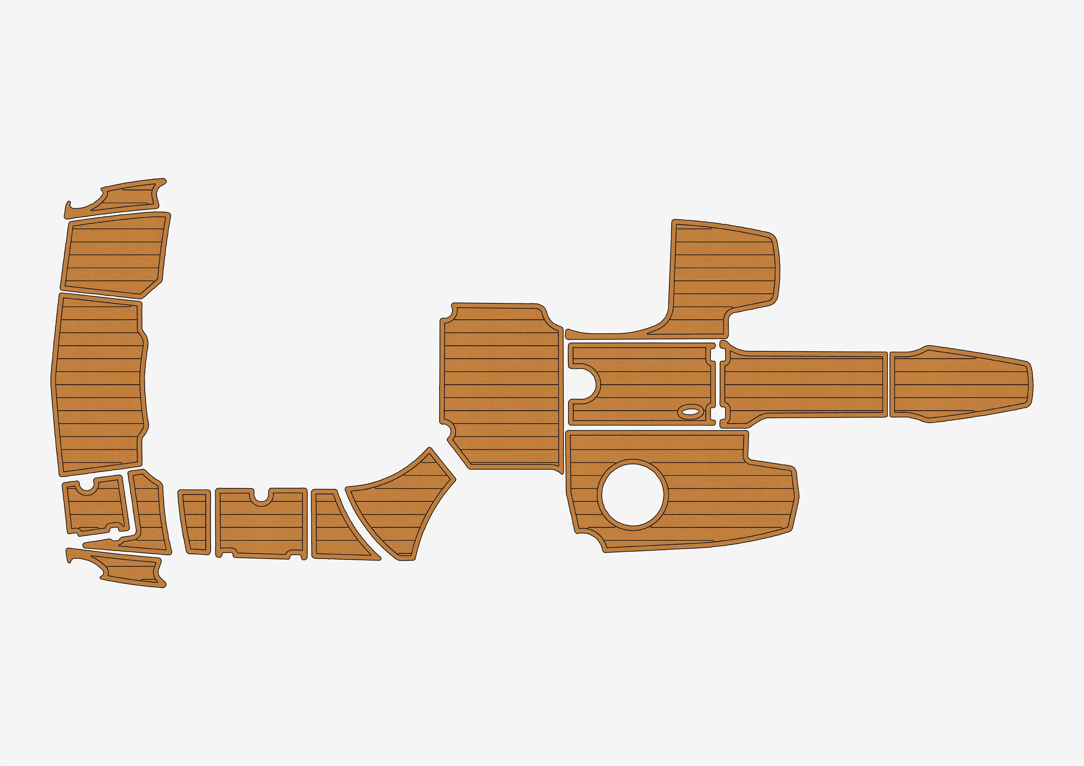 

Anti-Skid EVA Faux Self-Adhesive 6mm Boat Decking Pad for 2017-2018 Chaparral 227 Sunesta Yacht Cockpit Durable Marine Floor
