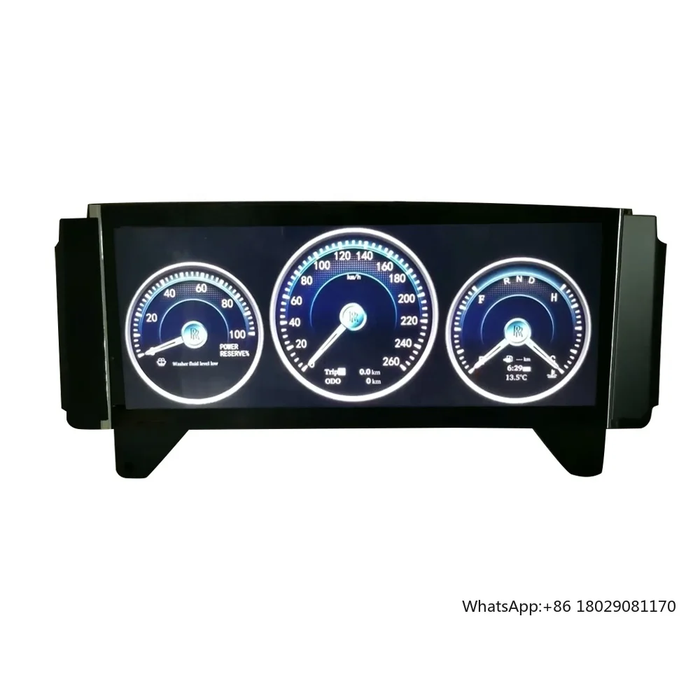 Digital Cluster Virtual Cockpit for Rolls Royce Ghost Phantom 2004-2013 Car Upgrade Refit Dashboard Player Speed Meter Screen