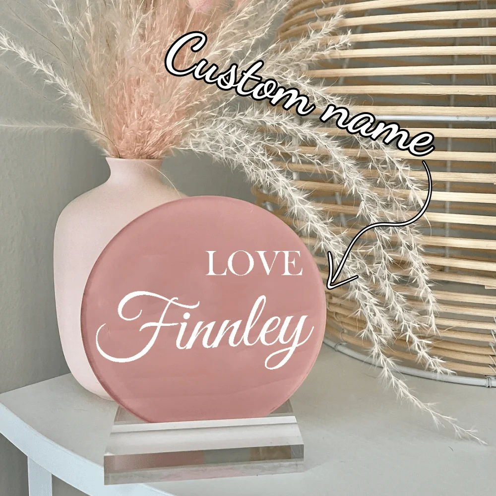 Custom Acrylic Ornament Customized Personalized Name Tag Home Decoration Party Commemorative Gift Customized Name Ornaments