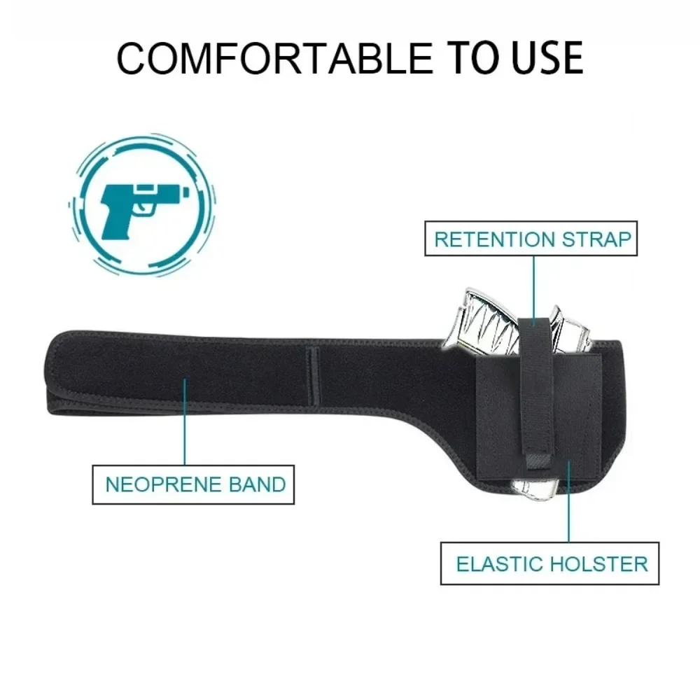 New 1PC Outdoor Gun Holster Holster Multifunctional Concealed Carrying Waist Universal Stock Belt Pistol for Tactical Equipment