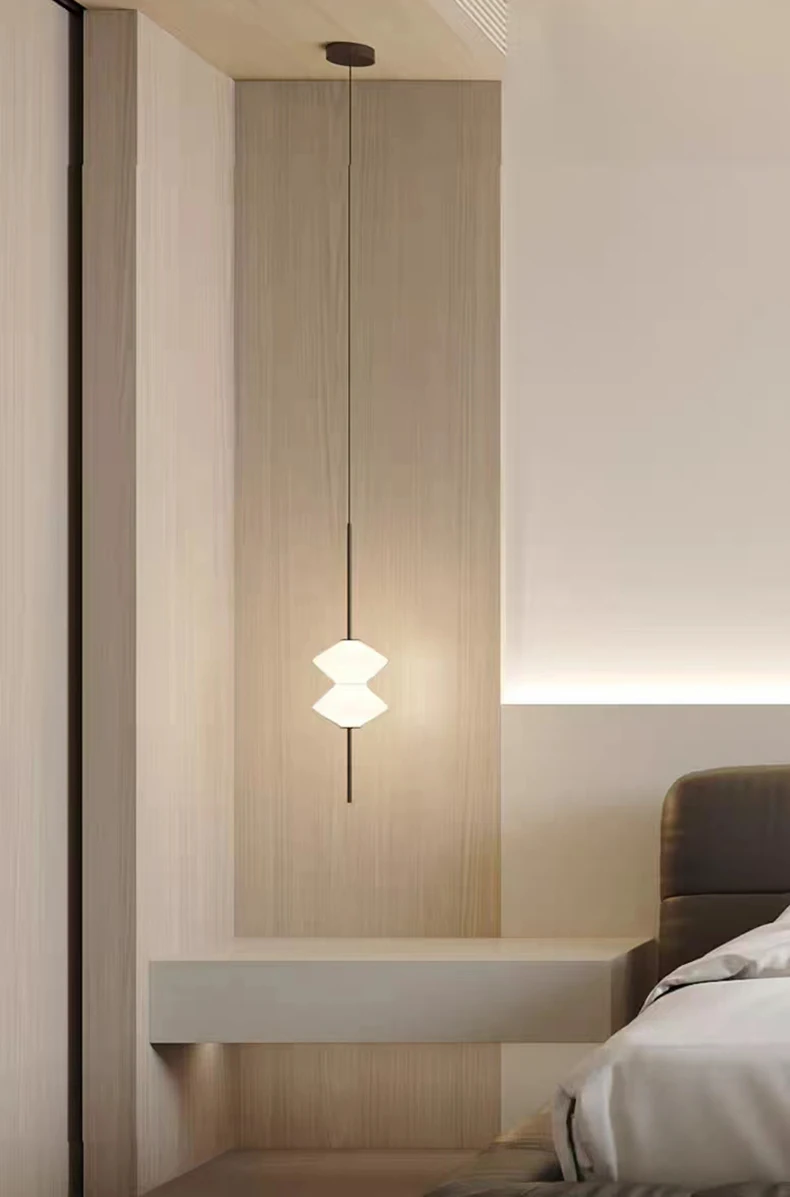 White Glass LED Pendant